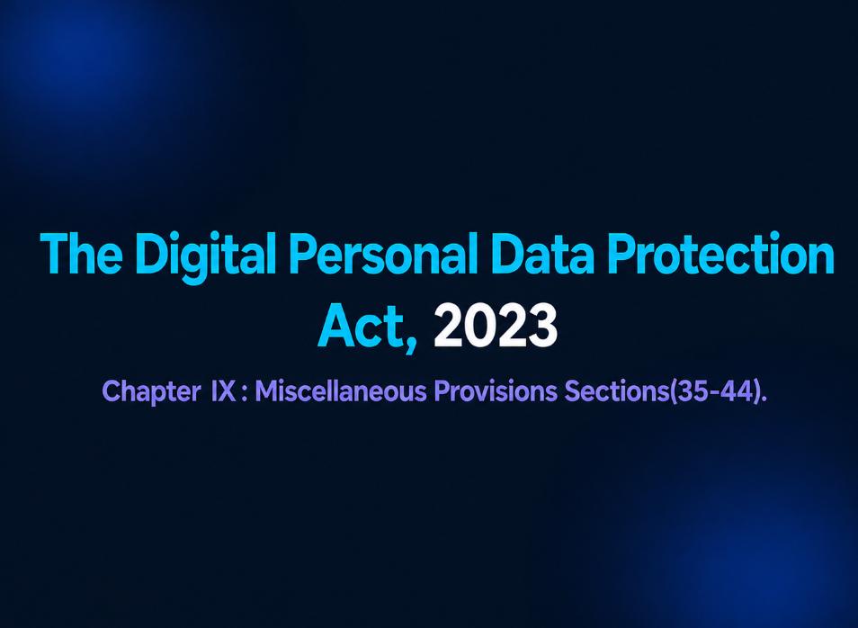Chapter IX: Miscellaneous Provisions — Slide 1
